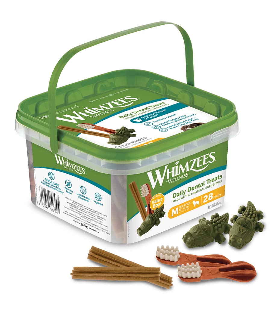 WHIMZEES Dental Chews Variety Value Box Medium (28pc)