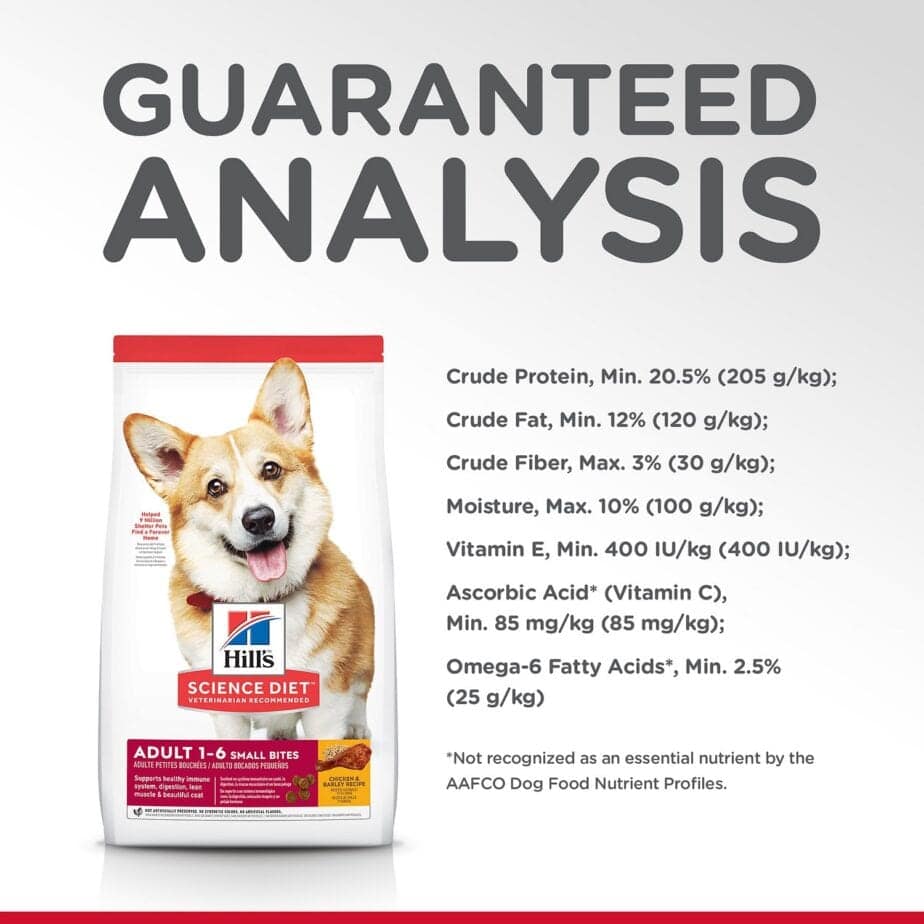 Hill's Science Diet Adult Small Bites Chicken & Barley Recipe dog food (3 Sizes) - Image 5