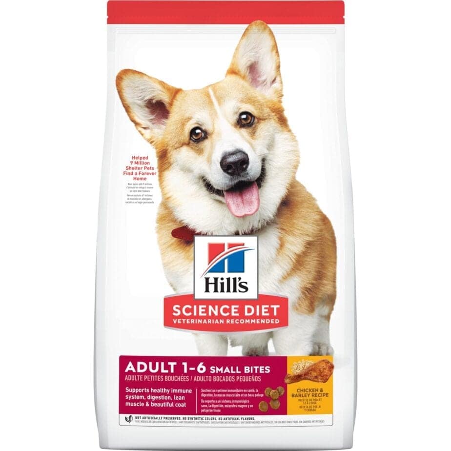 Hill's Science Diet Adult Small Bites Chicken & Barley Recipe dog food (3 Sizes)