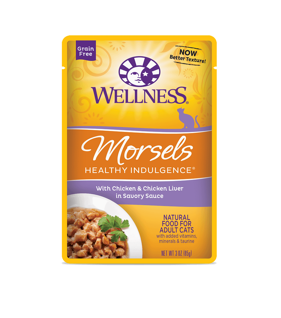 Wellness Cat Indulgence Morsels – Chicken & Chicken Liver 3oz