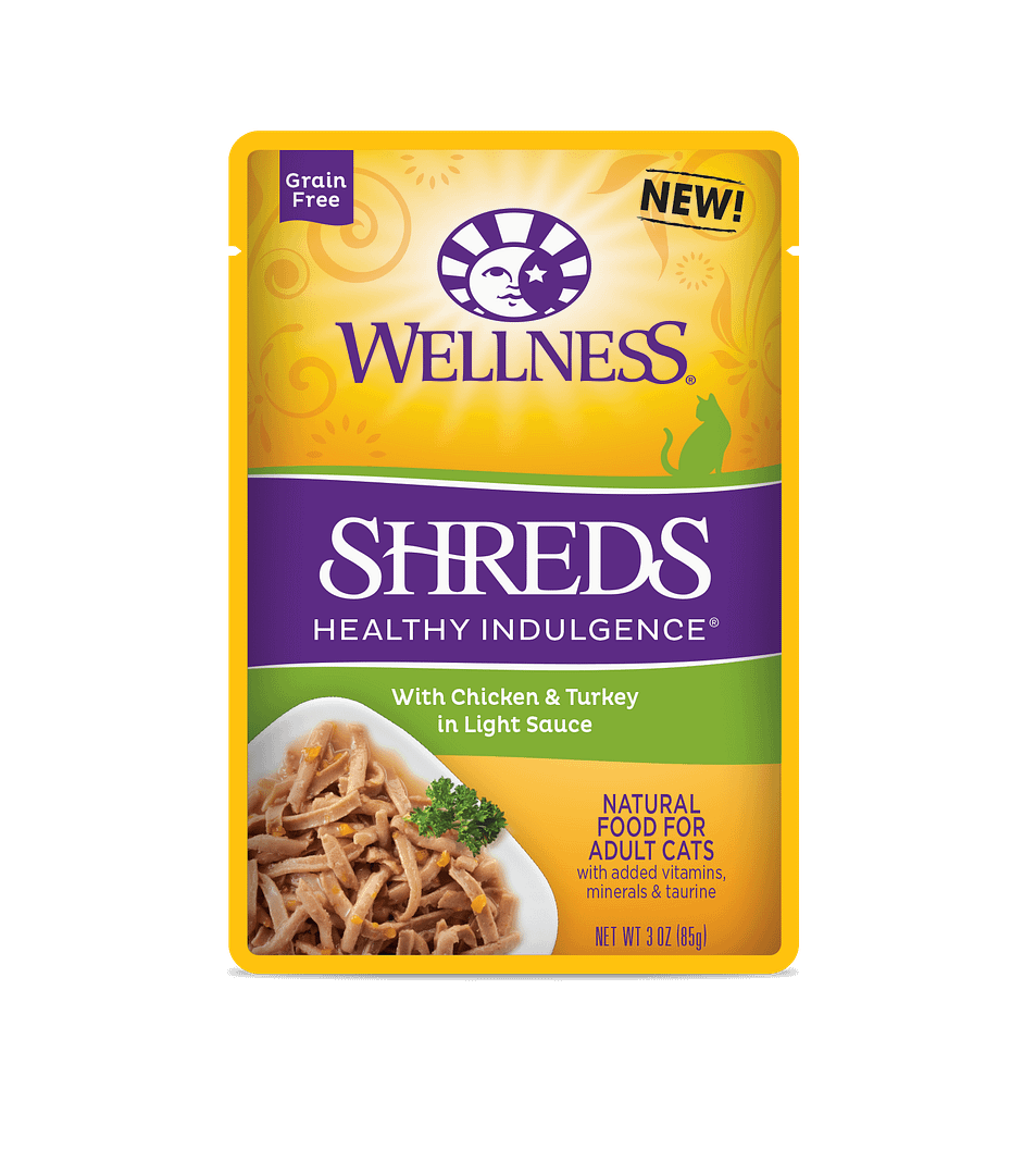 Wellness Cat Indulgence Shreds – Chicken & Turkey 3oz