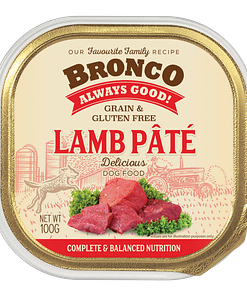 Bronco Lamb Pate Tray 100g