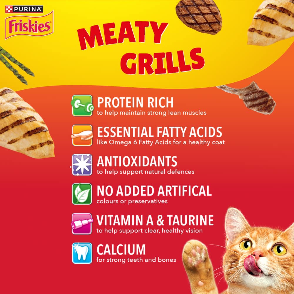 Purina FRISKIES Meaty Grills Dry Cat Food (2 Sizes) PetMall Singapore