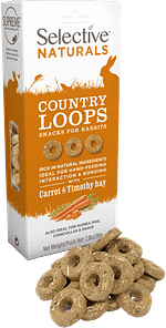 Supreme Country Loops with Carrot & Timothy Hay 80g