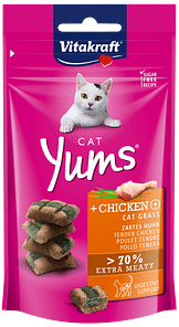 Vitakraft Cat Yums Chicken & Cat Grass 40g