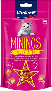 Vitakraft Mininos Chicken & Cheese Punky Bits Cat Treats 40g