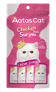 Aatas Cat Crème Purée Chicken with Surimi Crème Purée Cat Treats