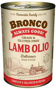 Bronco Lamb Olio Dog Food 390g