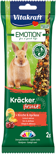 Vitakraft Emotion Kracker Fruit Rabbit 2pcs