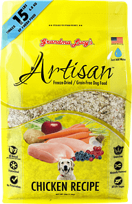 Grandma Lucy's Artisan Dog Food Grain Free and Freeze-Dried Artisan Chicken 3Lb