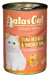 Aatas Cat Soupy Stew Tuna Red Meat w Shredded Tuna 400g