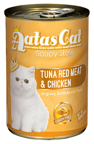 Aatas Cat Soupy Stew Tuna Red Meat w Chicken 400g