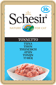 Schesir Cat Pouches with Tuna Wet Cat Food 50g