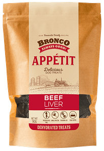 Bronco Beef Liver Appétit Dog Treats 90g