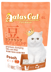 Aatas Cat Kofu Klump Tofu Cat Litter Peach 6L