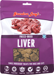 Grandma Lucy's Freeze Dried Singles Liver Dog & Cat Treats 2oz