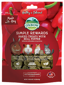 Oxbow Simple Rewards Baked Treats with Bell Pepper for Small Animals