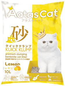 Aatas Cat Kuick Klump Bentonite Cat Litter Lemon 10L