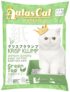 Aatas Cat Krisp Klump Paper Cat Litter Green Tea 7L