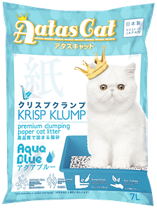 Aatas Cat Krisp Klump Paper Cat Litter Aqua Blue 7L