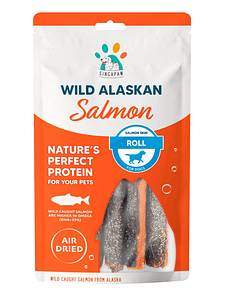 Singapaw Salmon Skin Roll Dog Chew 90g