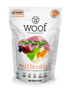 WOOF FreezeDried Raw Wild Brushtail Dog 320g