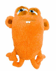 FuzzYard Plush Dog Toy - Yardsters Oobert Orange Small