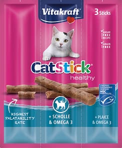 Vitakraft Cat Stick Mini Plaice w Omega 3 3pcs