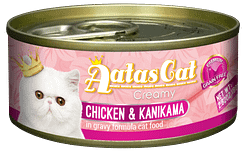 Aatas Cat Creamy Chicken & Kanikama in Gravy 80g