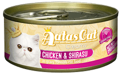 Aatas Cat Creamy Chicken & Shirasu in Gravy 80g