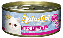 Aatas Cat Creamy Chicken & Mackerel in Gravy 80g