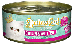 Aatas Cat Creamy Chicken & Whitefish in Gravy 80g