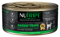 Nutripe Pure Green Tripe Cat (Gum-Free) Canned Cat Food 95g