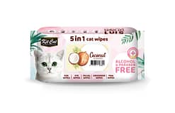 Kit Cat 5 in 1 Cat Wipes 80pcs (Coconut)