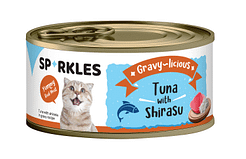 Sparkles Cat Gravy-licious Tuna with Shirasu 80g