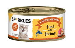 Sparkles Cat Gravy-licious Tuna with Shrimp 80g