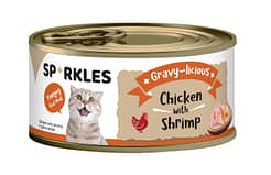 Sparkles Cat Gravy-licious Chicken with Shrimp 80g