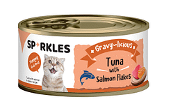 Sparkles Cat Gravy-licious Tuna with Salmon Flakes 80g