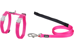 Red Dingo Cat Combo Classic - Harness & Lead - Hot Pink