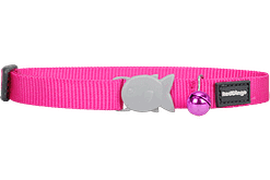 Red Dingo Cat Classic Collar - Hot Pink