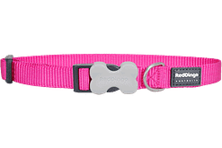 Red Dingo Bucklebone Classic Collar - Hot Pink