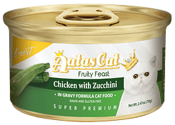 Aatas Cat Finest Fruity Feast Chicken with Zucchini in Gravy 70g