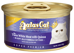 Aatas Cat Finest Diamond Dinner Tuna White Meat with Quinoa in Soft Jelly 80g