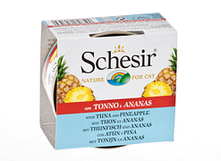 Schesir Cat Can with Fruits in Tuna & Pineapple Wet Cat Food 75g