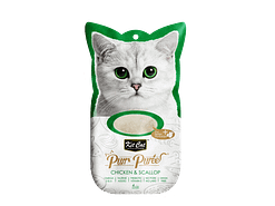 Kit Cat Purr Puree Chicken & Scallop 4x15g