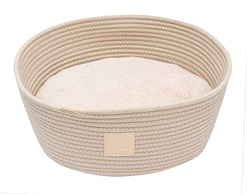 FuzzYard Life Rope Basket Pet Bed Sandstone