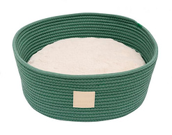 FuzzYard Life Rope Basket Pet Bed Myrtle Green