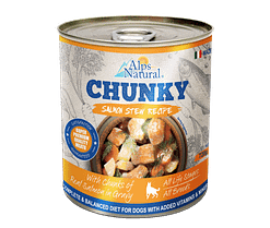 Alps Natural Chunky Salmon Stew Recipe Dog Canned Food Wet Dog Food 720g