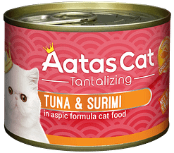 Aatas Cat Tantalizing Tuna & Surimi in Aspic Formula Cat Food 160g