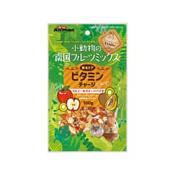 AniMan Dried Apple Kiwi & Papaya Fruit Treats For Small Animals